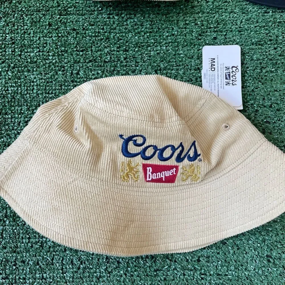 Coors | Miller‎ -  Banquet Corduroy Snapback Hat| Bucket Hat Vintage 90’s Style